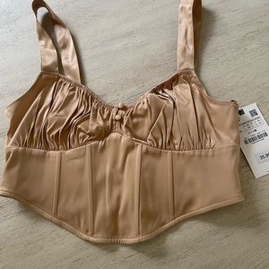 Zara Satin Corset Top